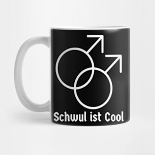 Schwul ist Cool - Gay is Cool German Male Symbols Gay Pride Mug